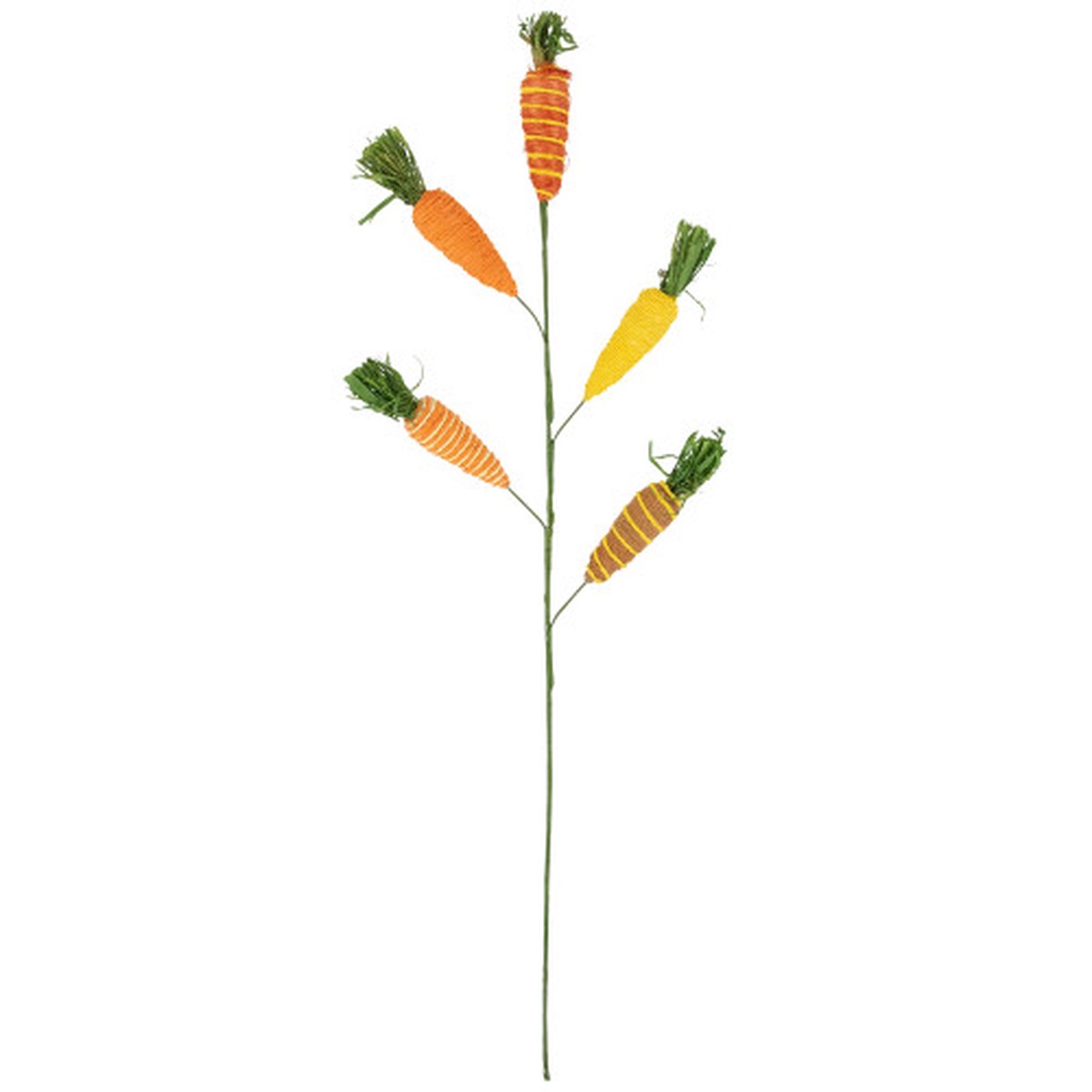 Striped Carrots Artificial Easter Spray – 23.75″