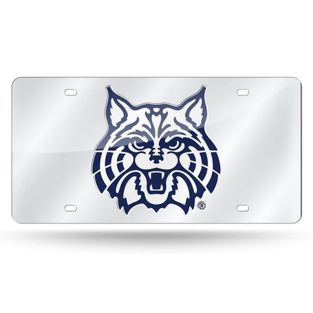 12″ Silver and Blue NCAA Arizona Wildcats Cut Out Tag