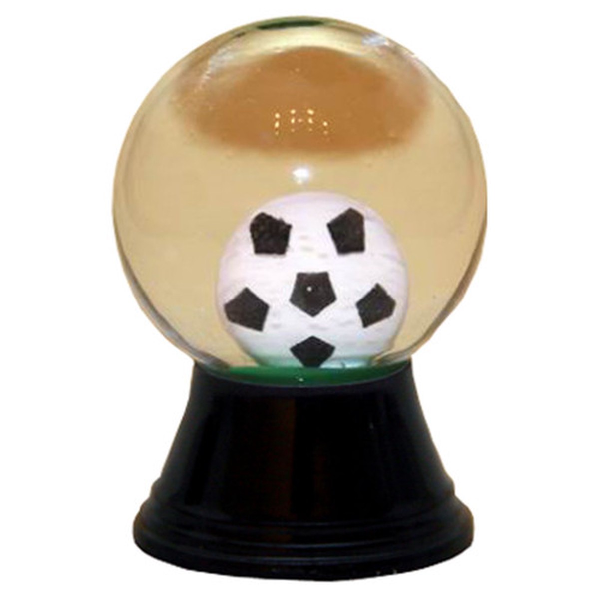 1.5″ Black and White Perzy Soccer Ball Mini Snow Globe