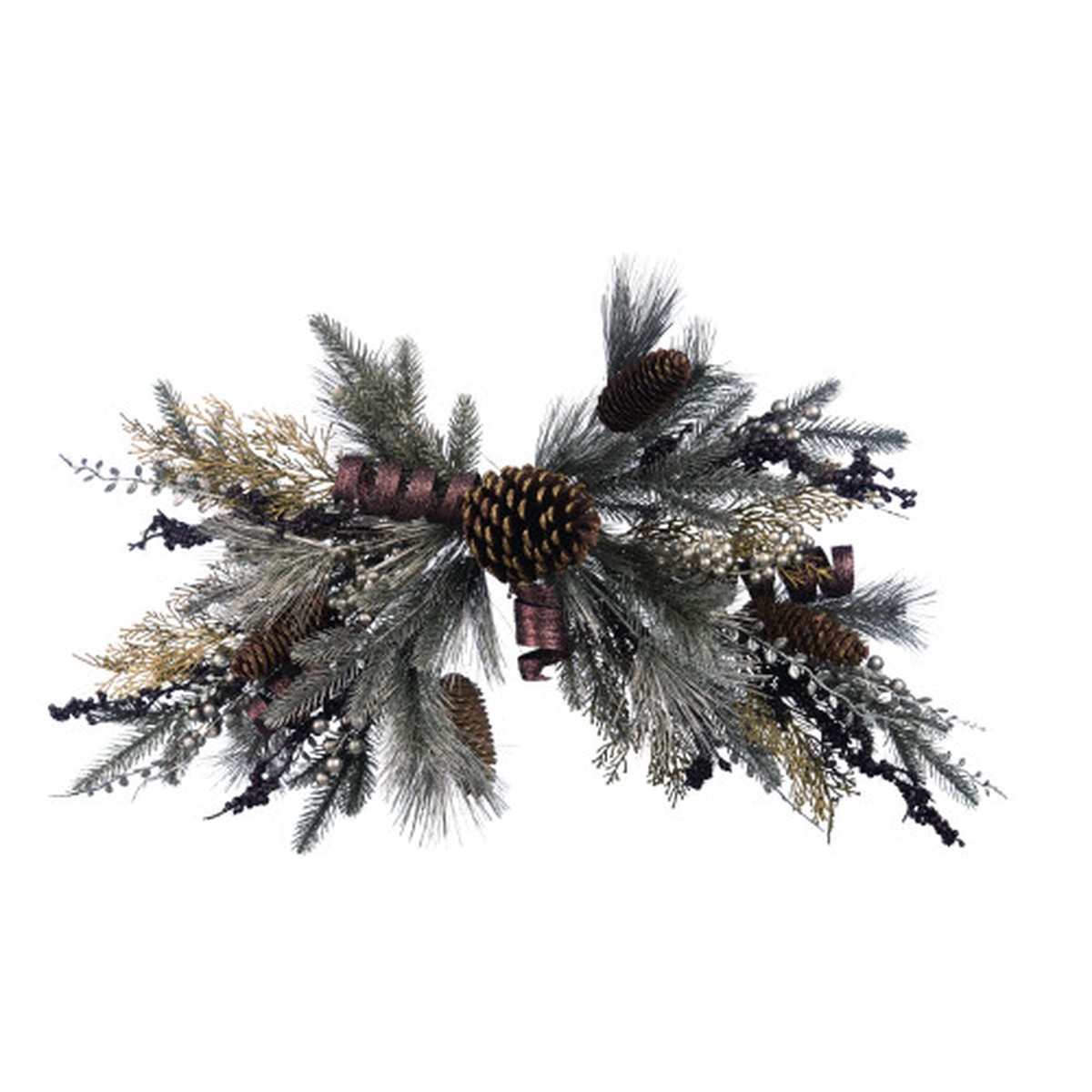 32″ Pinecone Artificial Thanksgiving Harvest Swag – Unlit
