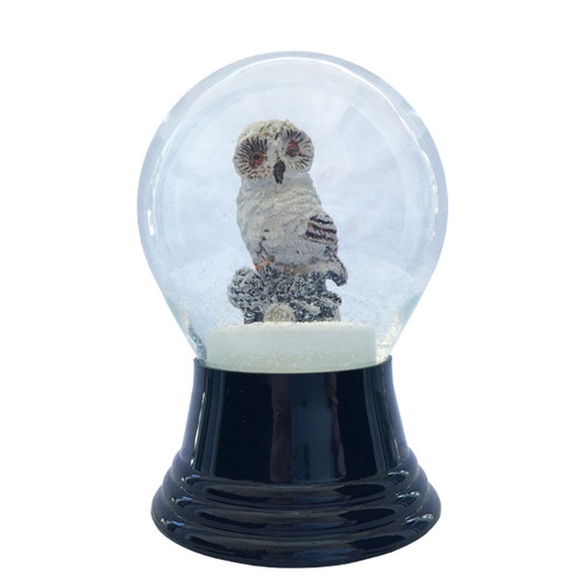 5″ Perzy Snowy Owl Mini Christmas Snow Globe