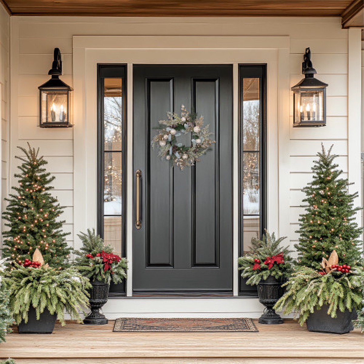 Glittered Mixed Foliage with Ornaments Artificial Christmas Wreath – 24″ – Unlit
