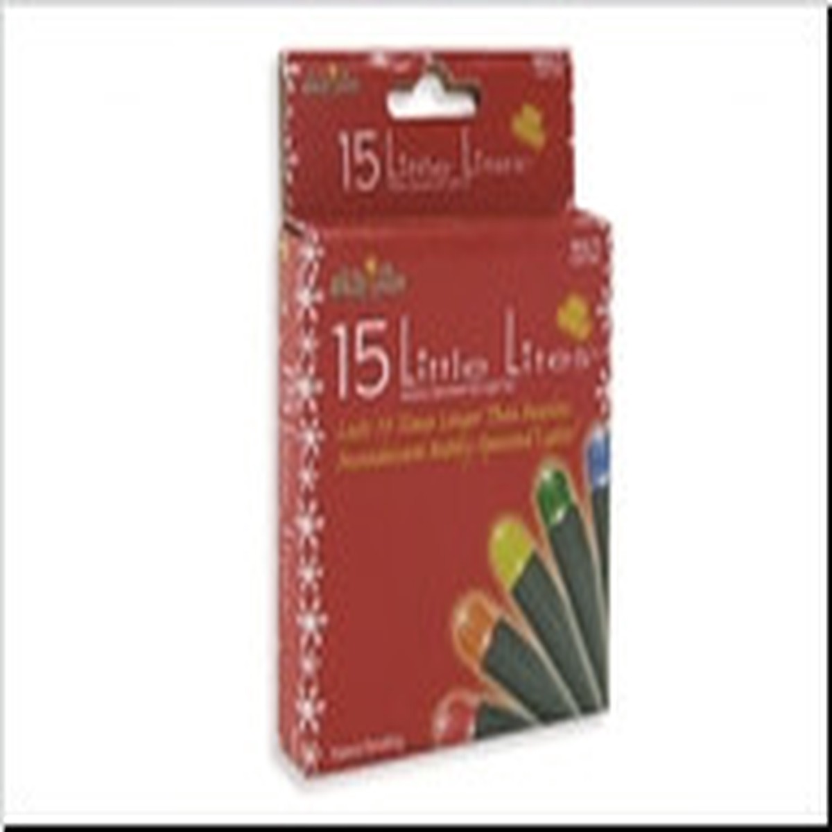 LED Little Lites Christmas Lights - Multi-Color - 4" Spacing - Green Wire - 15ct