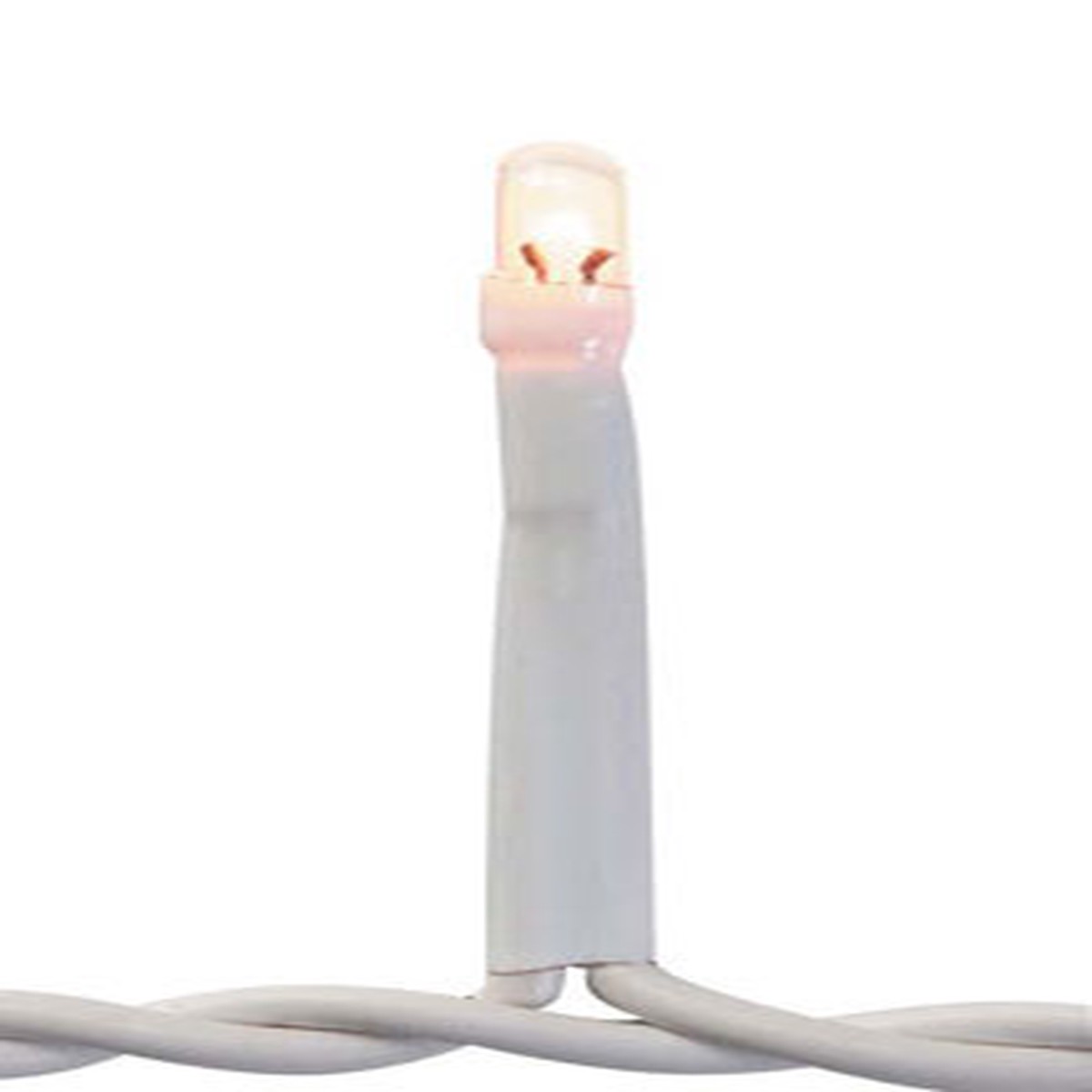 140-Count Clear 8-Function Micro Rice Christmas Light Set, 23.3ft White Wire