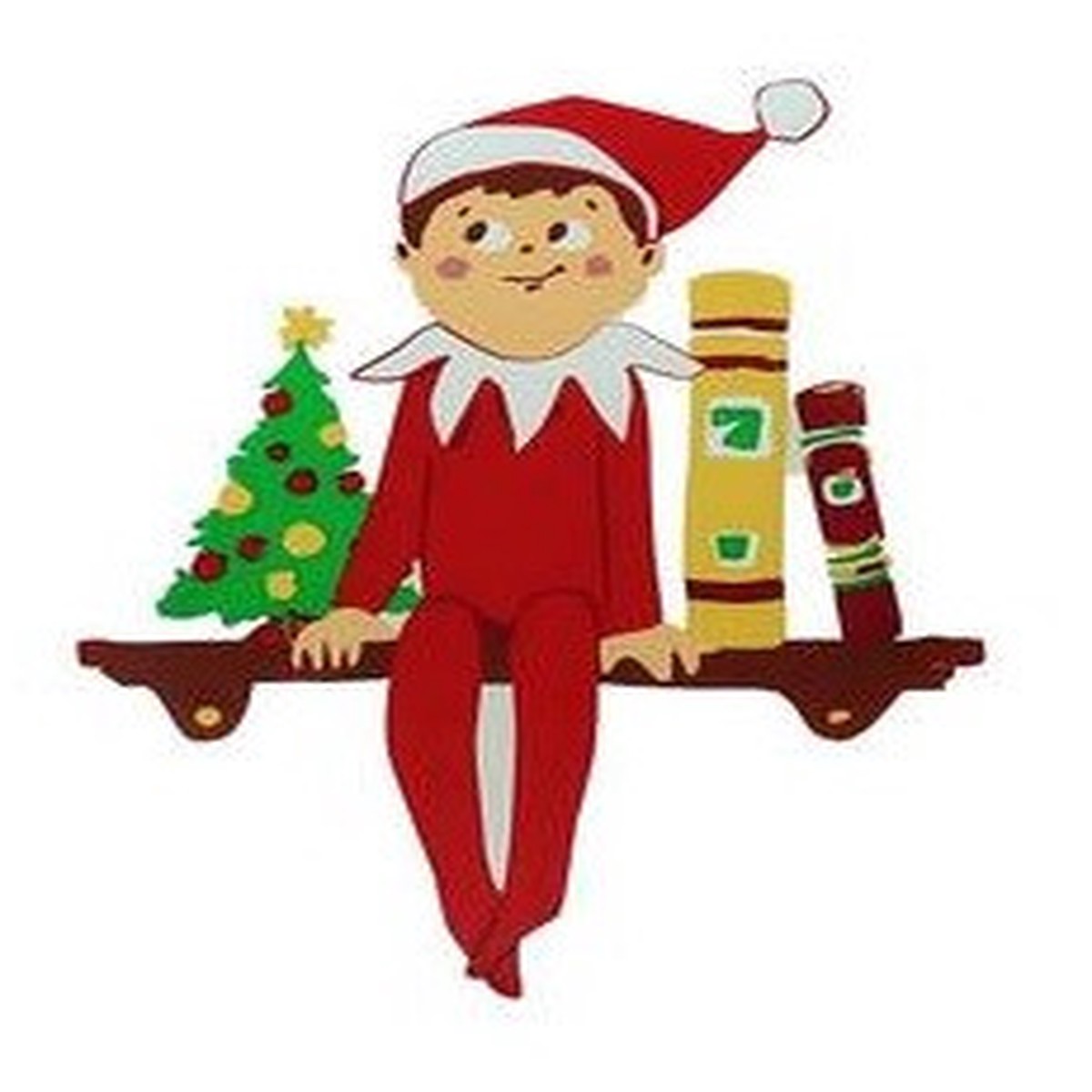 5.75" The Elf on the Shelf Jelz Christmas Window Cling