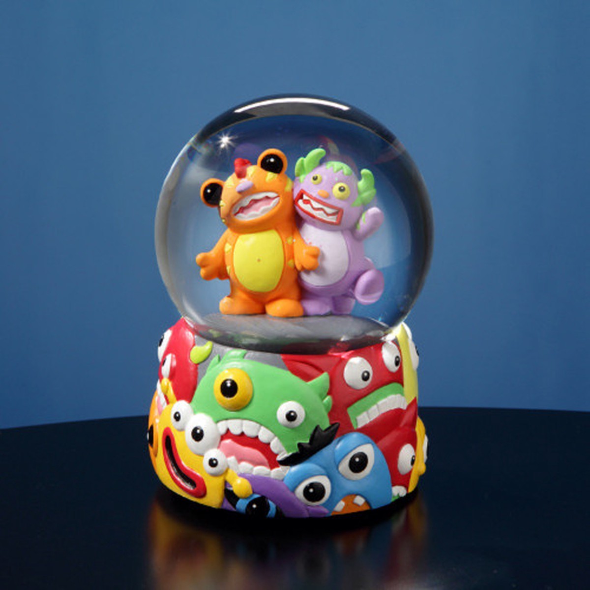 5.75 Jingle Jumbles Whimsical Monsters Musical Water Globe Glittering Snow Dome