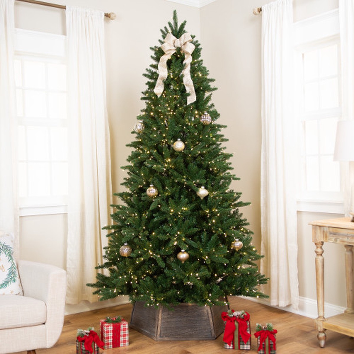 Real TouchElite Pre-Lit Calgary Pine IPT Artificial Christmas Tree – 6′ Dual Color LED