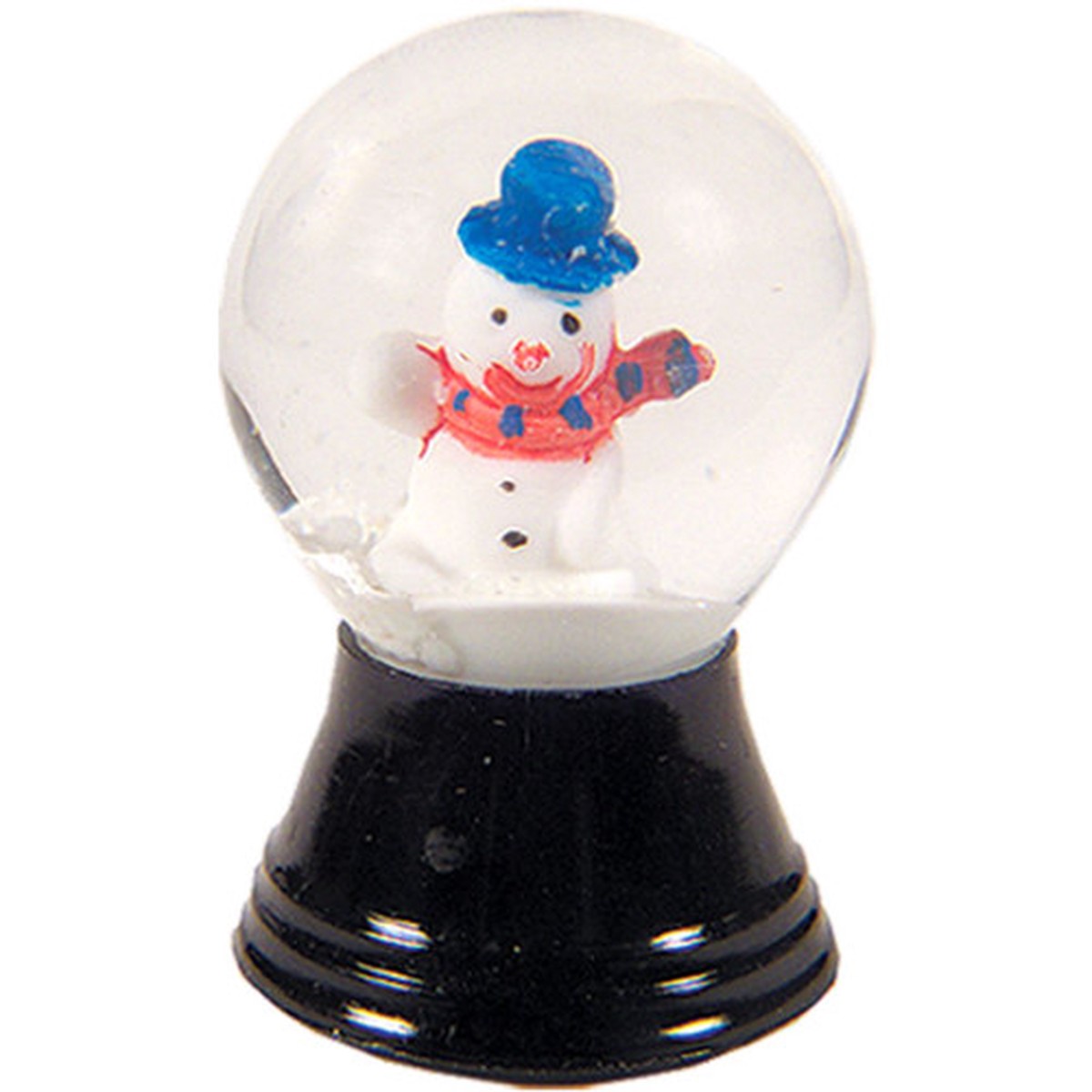 1.5″ Black and White Perzy Snow Globe Mini Snowman Decoration
