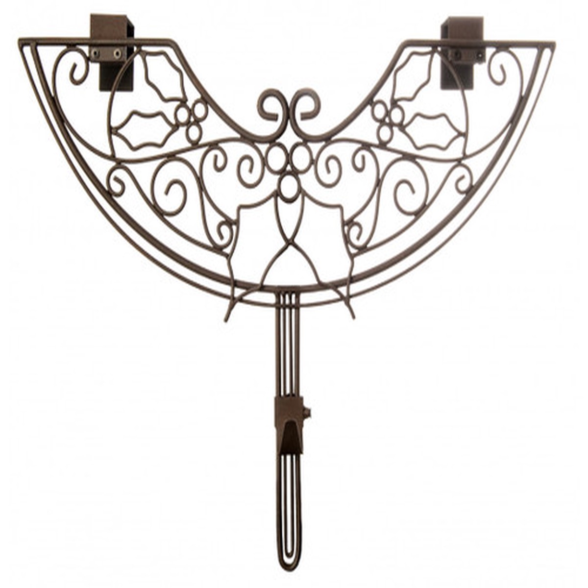 24″ Brown Holly Berry Adjustable Christmas Wreath Hanger