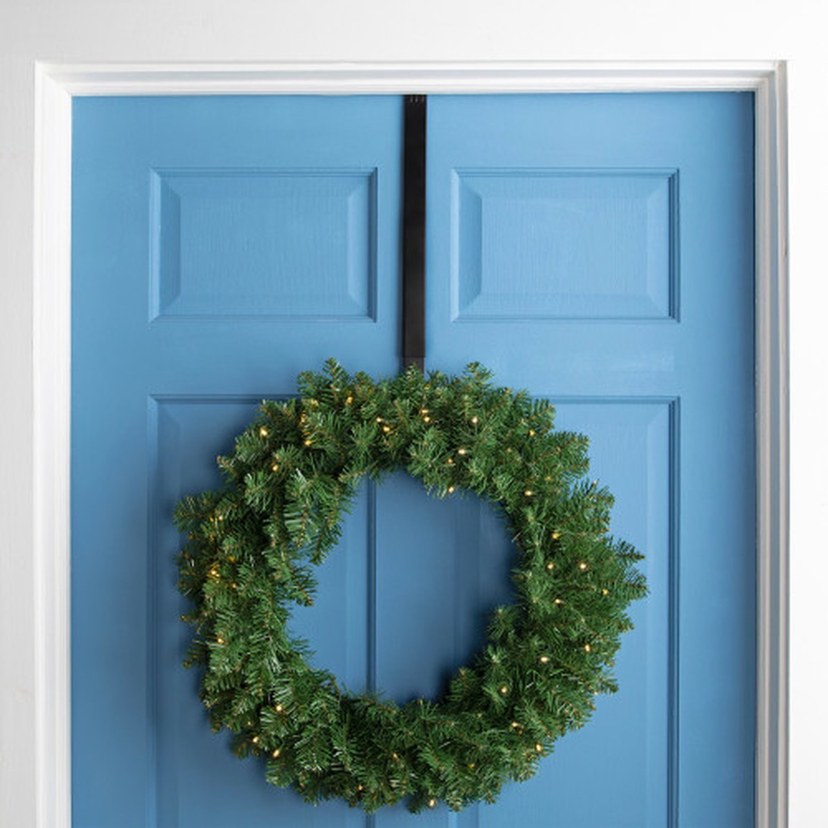 Adjustable Over the Door Metal Christmas Wreath Hanger – 15″ to 25″
