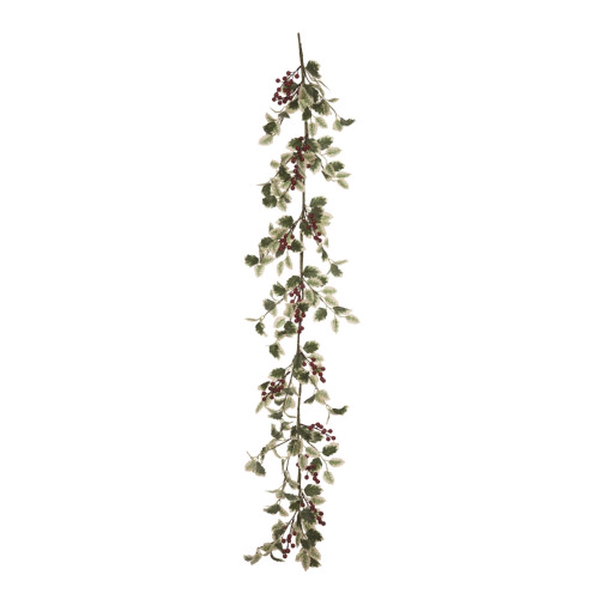 5' x 7" Leaves and Berries Artificial Traditional Christmas Garland, Unlit