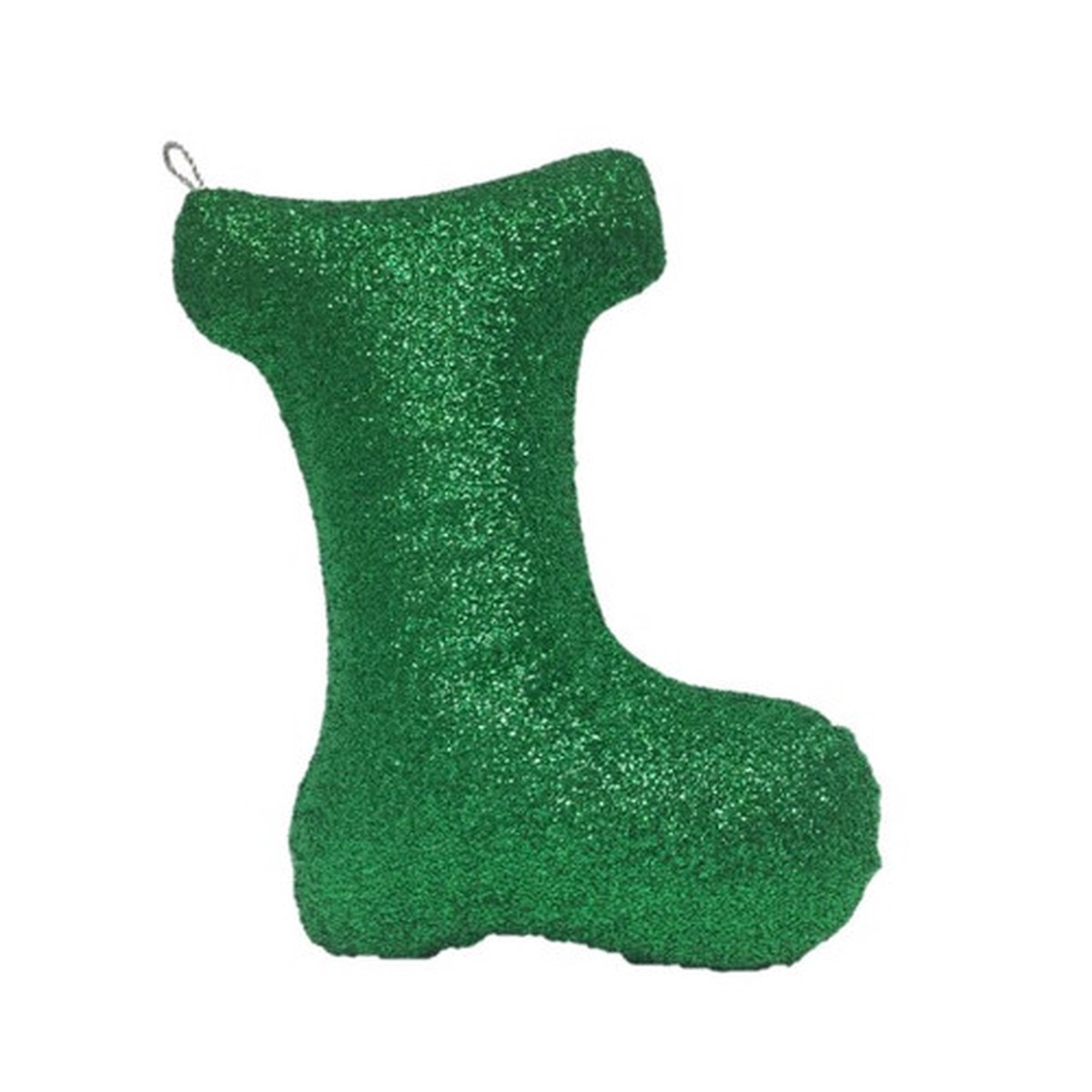 18″ Green Inflatable Stocking Shaped Ornament