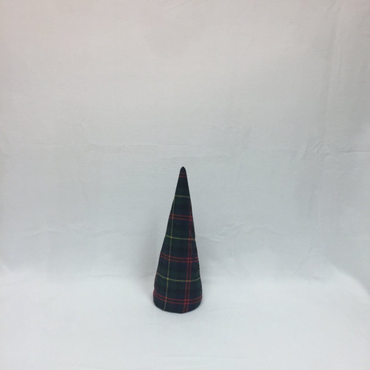 15″ Green Plaid Inflatable Sequins Christmas Tree Shaped Ornament