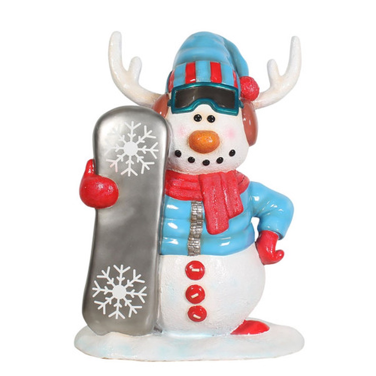 Snowman with Snowboard Commercial Outdoor Decoration – 36″