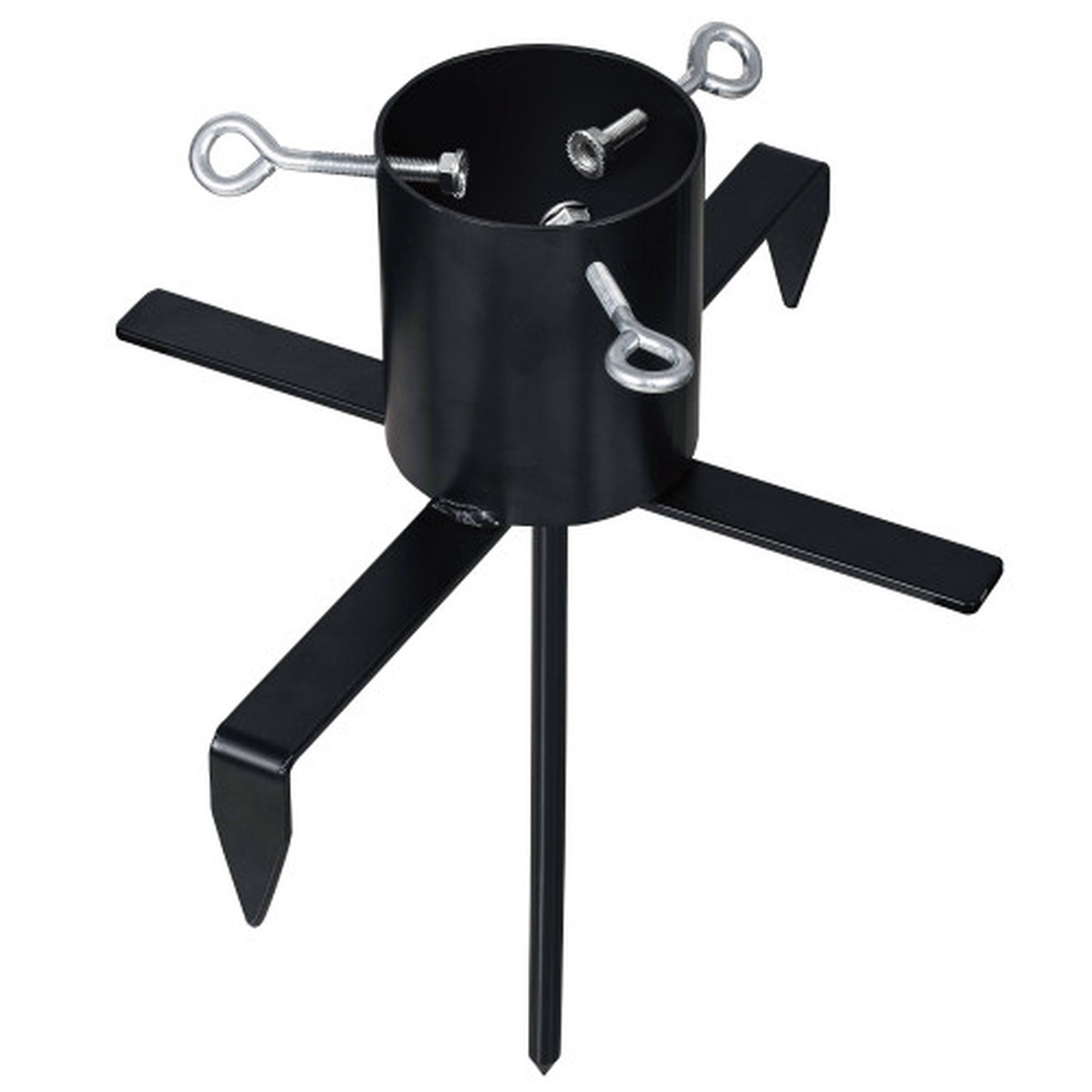 Metal Outdoor Christmas Tree Stand – 17.5″ – Black