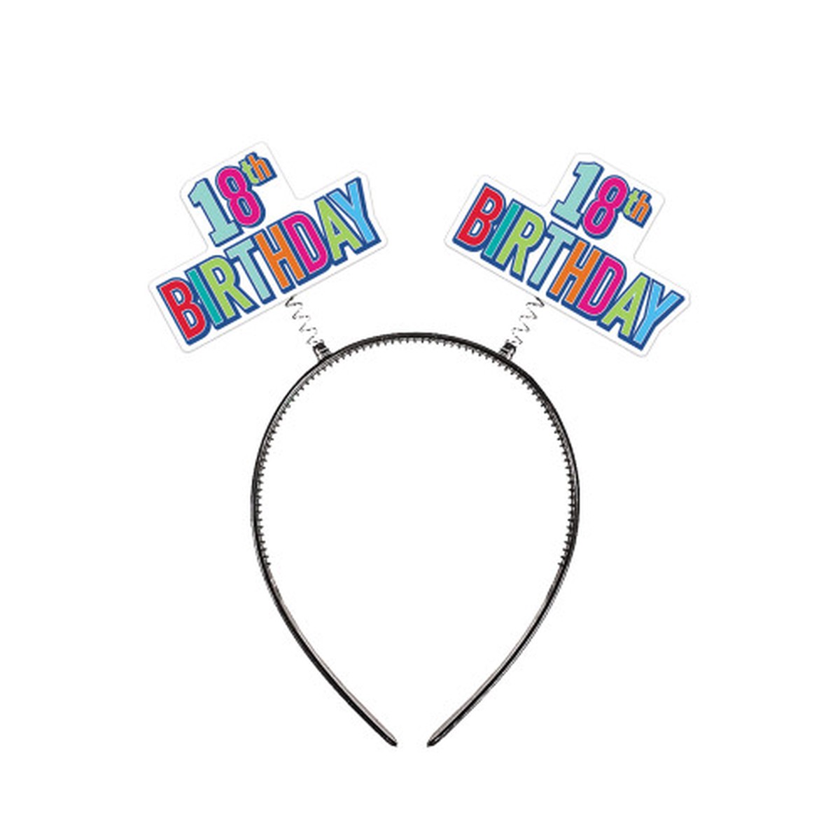18th Birthday Bopper Headband – One Size – Club Pack of 12