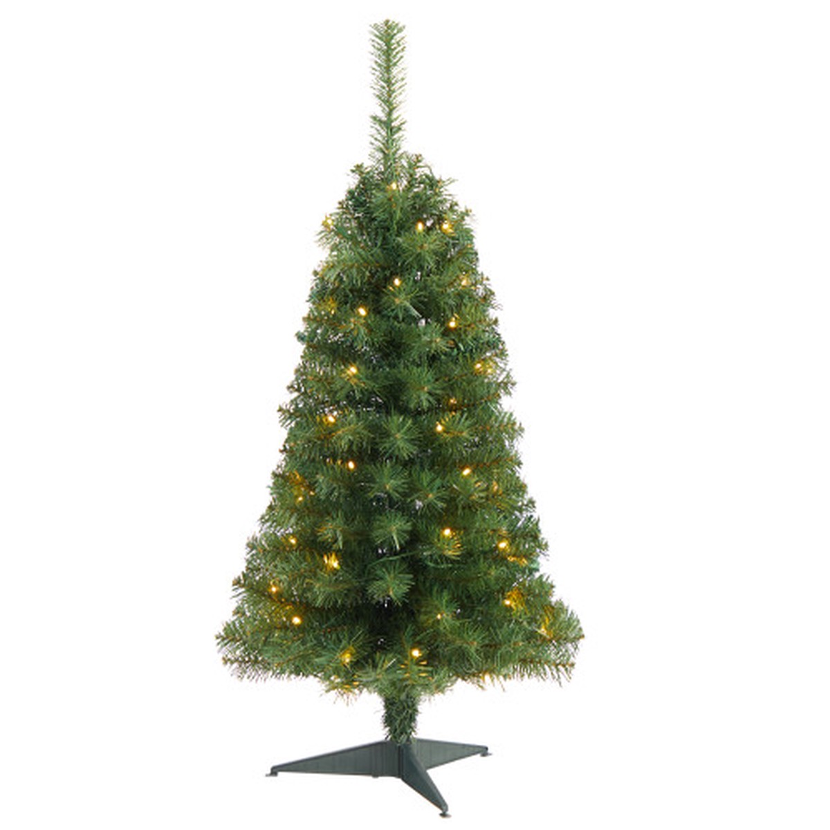 3 Pre-Lit Mini Artificial Christmas Tree, Clear LED Lights