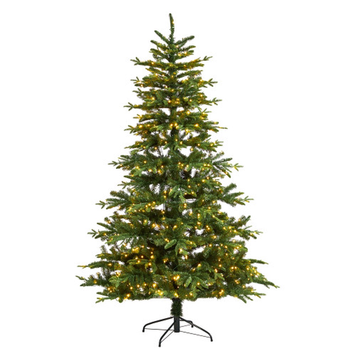 7′ Pre-Lit Montreal Spruce Artificial Christmas Tree, Warm White LED Lights