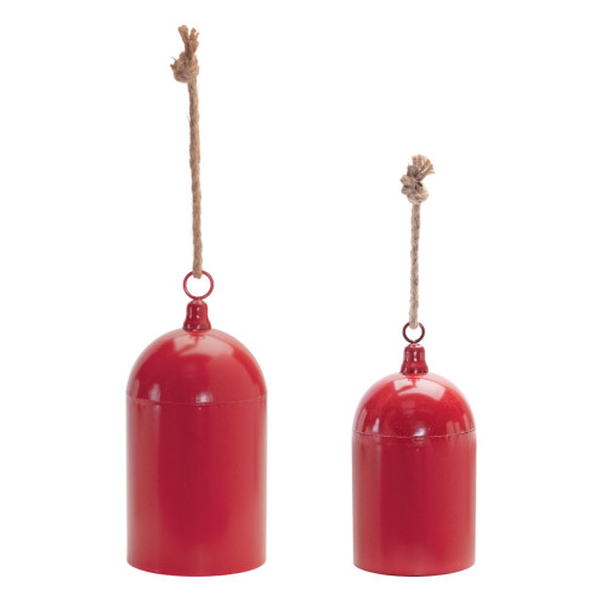 Bell Christmas Ornaments – 10.5″ – Red – 2ct