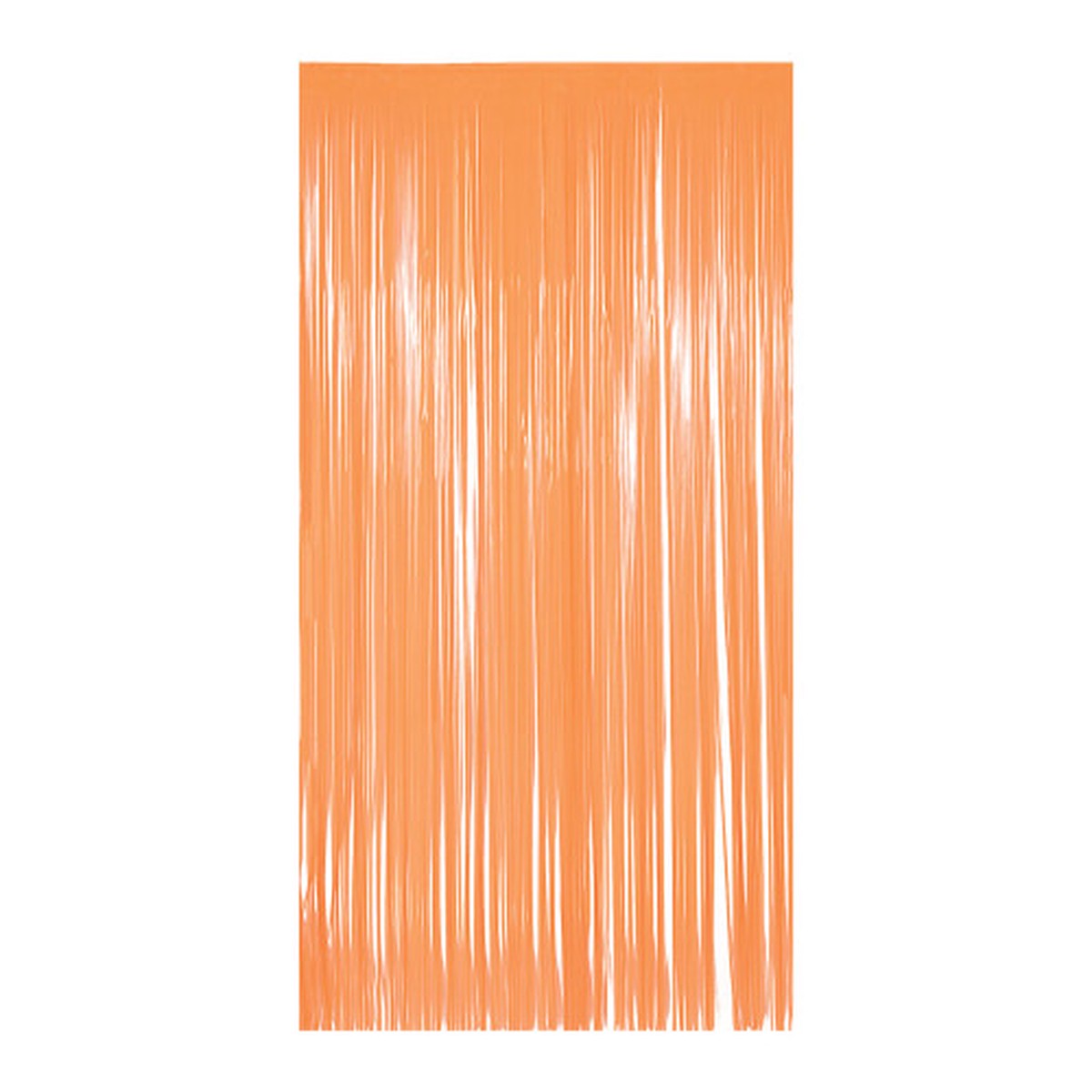 1-Ply Fringe Tinsel Party Curtains – 8′ – Orange – Pack of 6