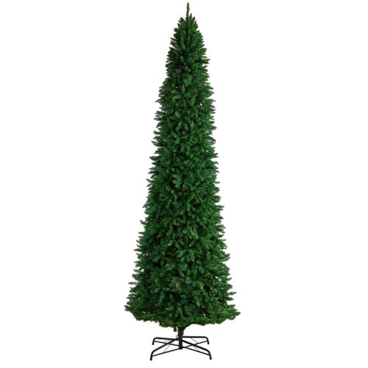12′ Slim Mountain Pine Artificial Christmas Tree, Unlit