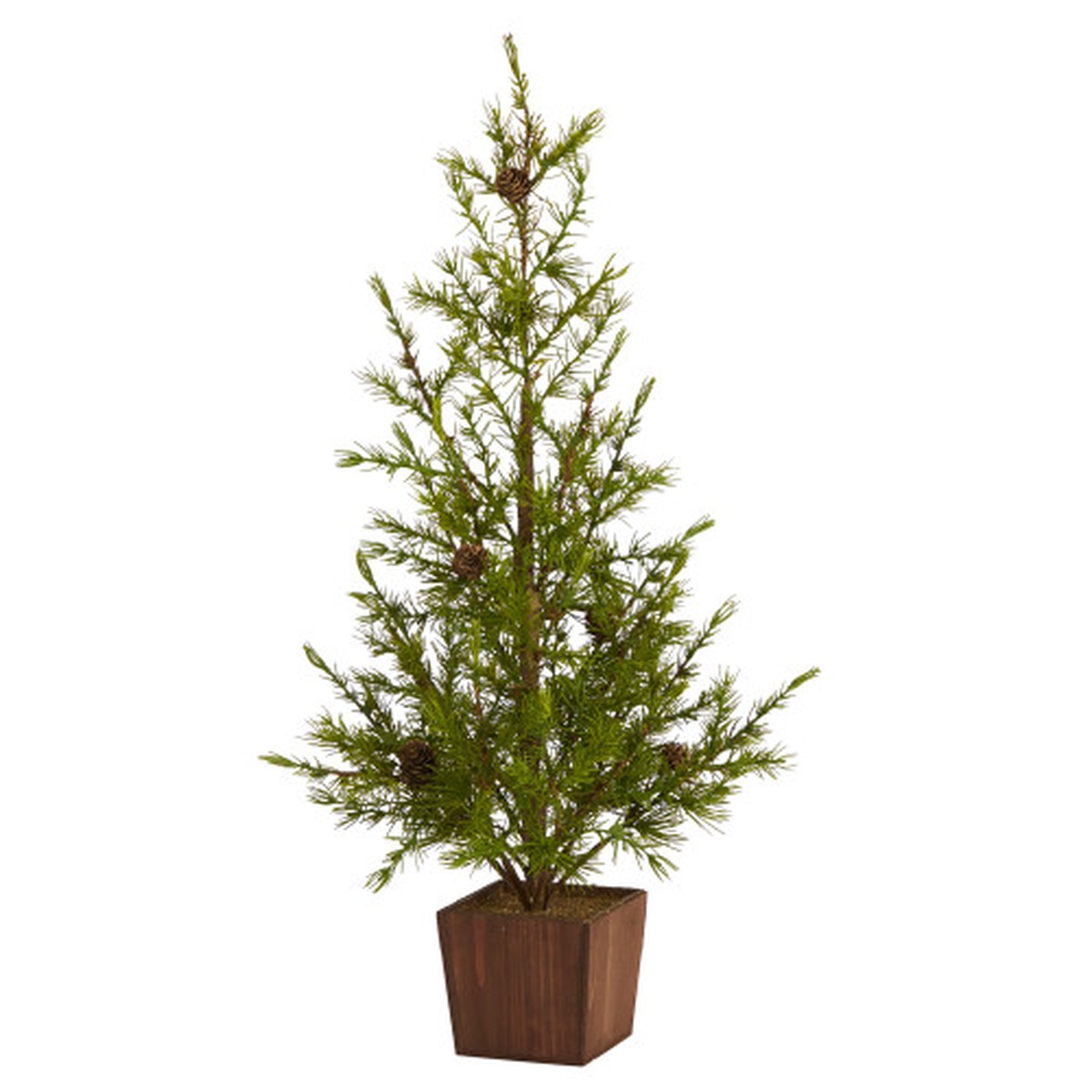 2.25′ Potted Alpine with Pinecones Artificial Christmas Tree, Unlit