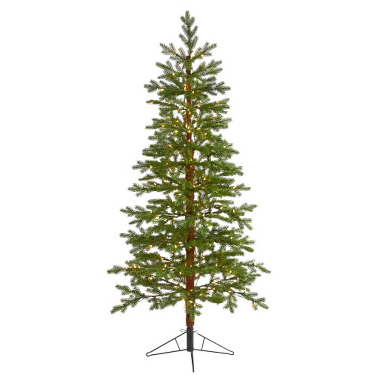 6.5′ Pre-Lit Multifunction Fairbanks Fir Artificial Christmas Tree, Warm Clear LED Lights