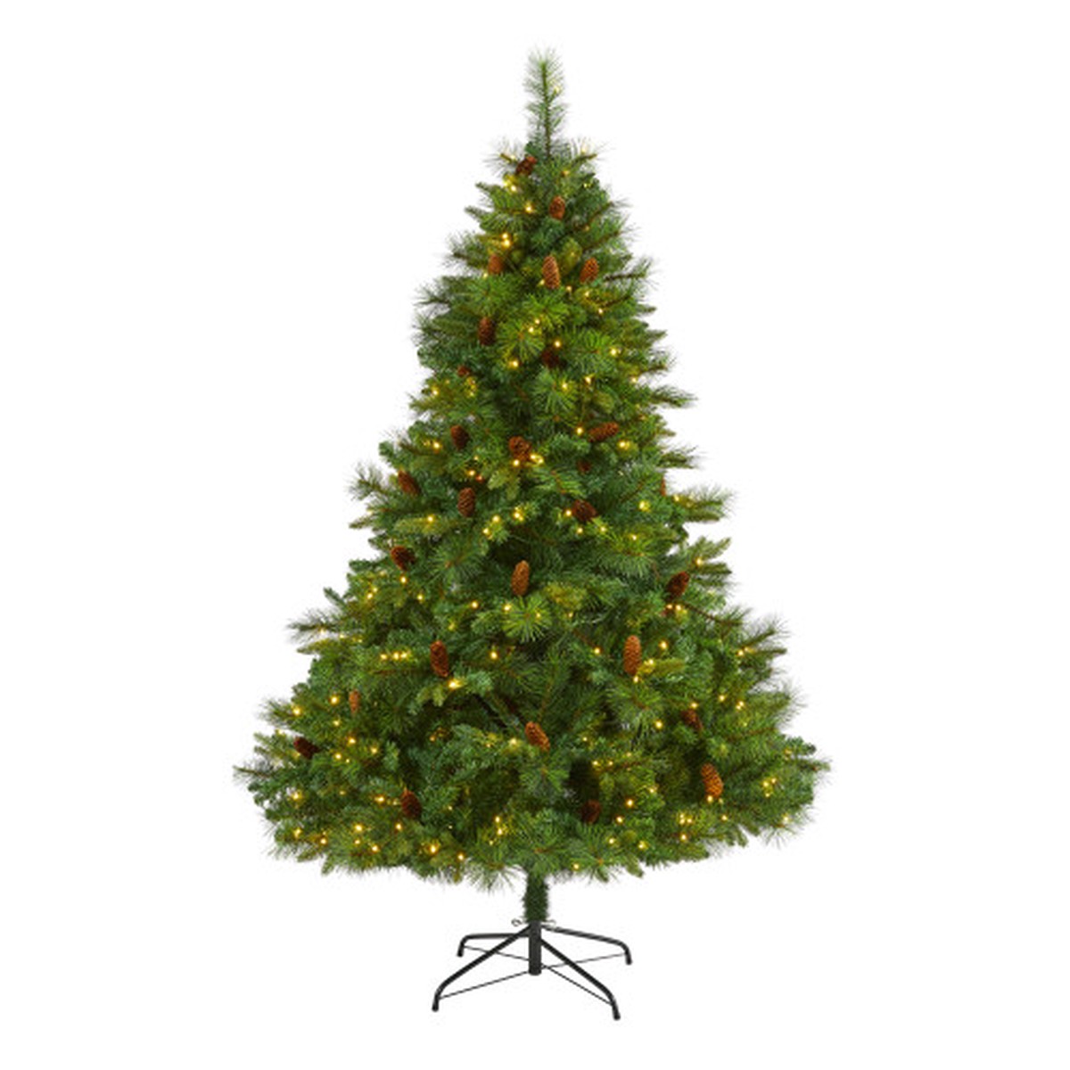 6 Pre-Lit West Virginia Pine Artificial Christmas Tree, Clear LED Lights