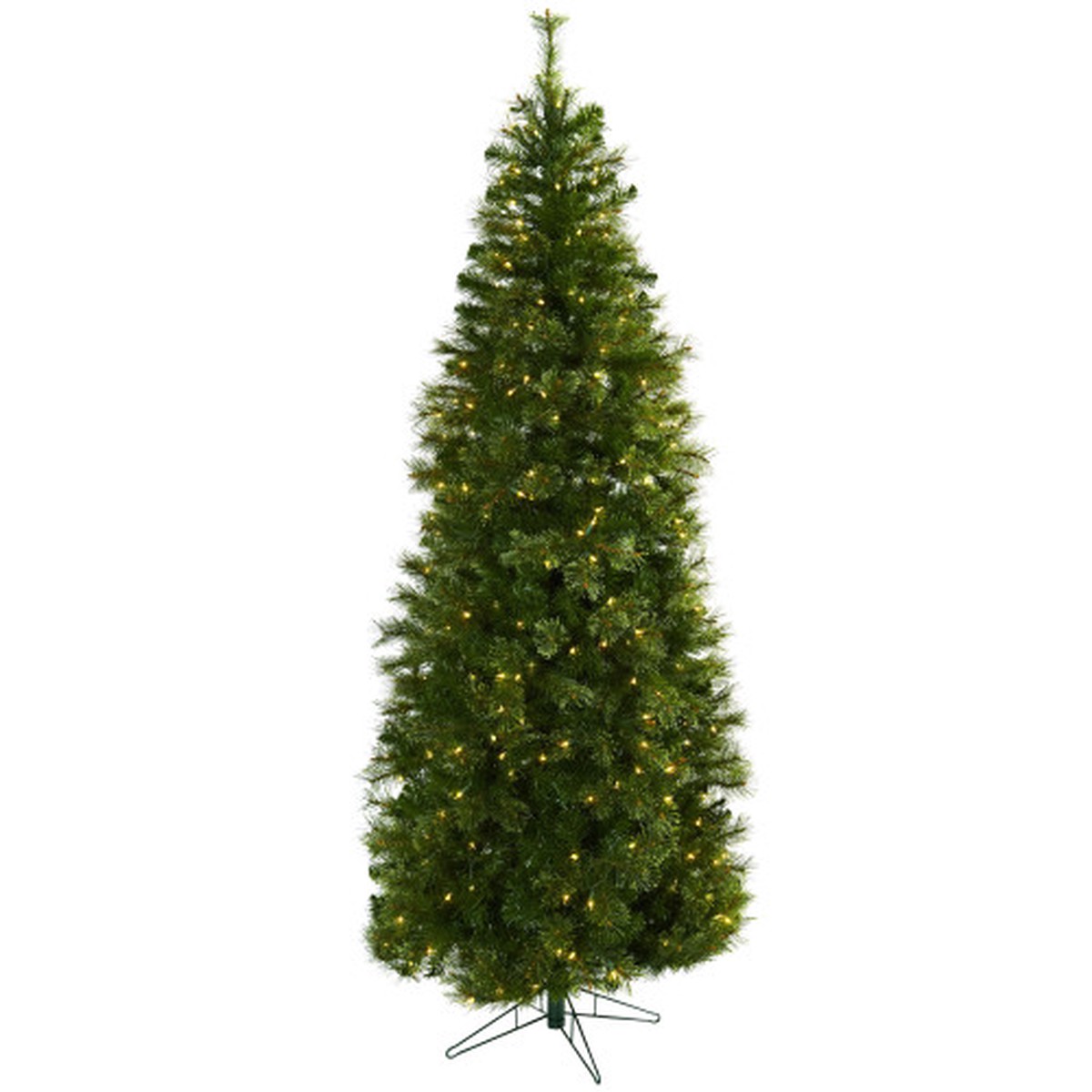 7.5′ Pre-Lit Cashmere Slim Pine Artificial Christmas Tree, Clear Lights