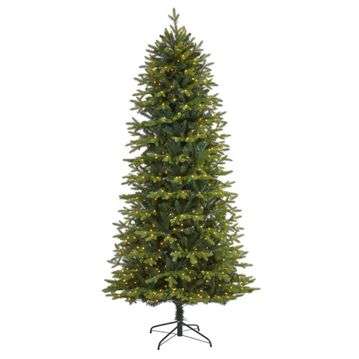 8 Belgium Fir Artificial Christmas Tree, Clear LED Lights