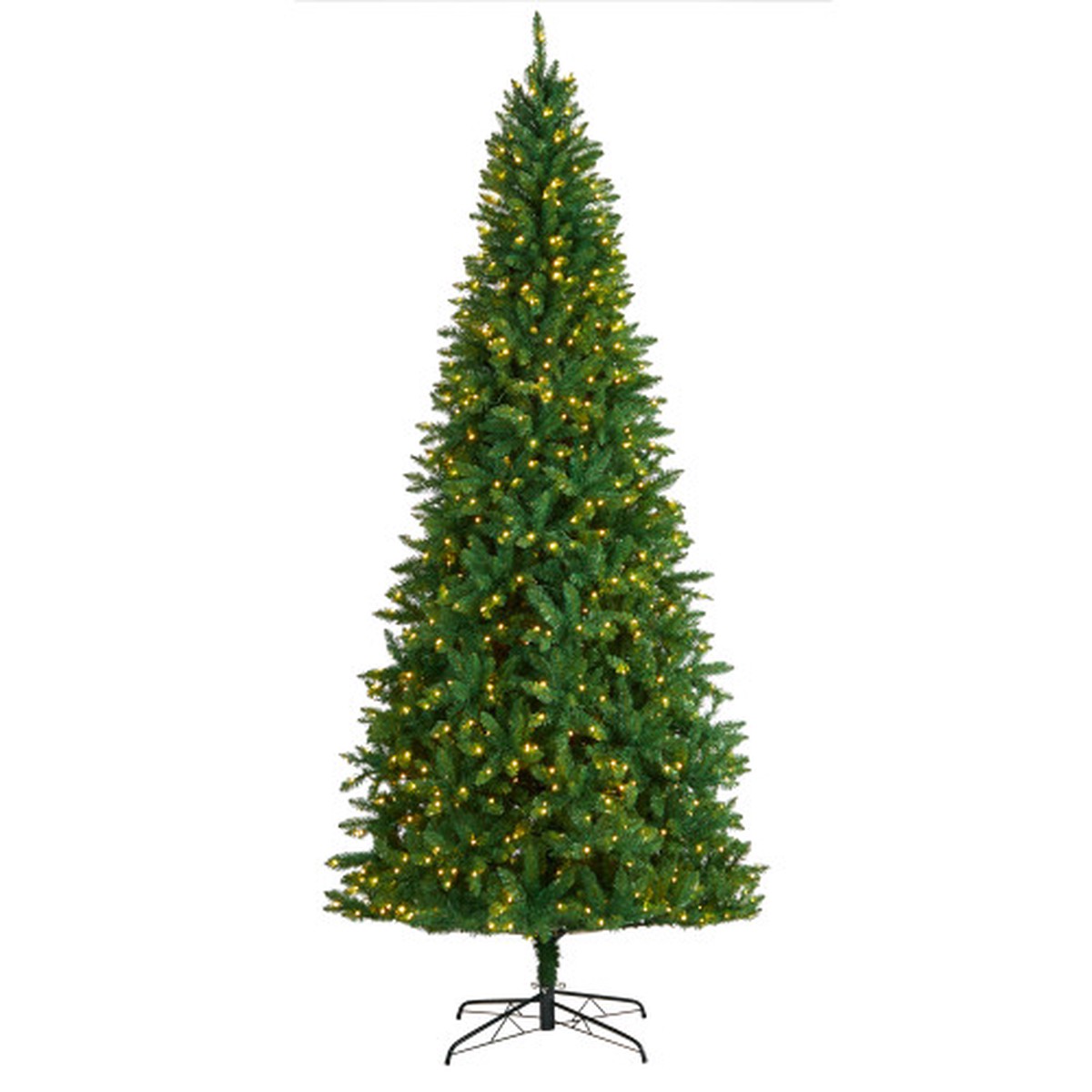 9' Pre-Lit Green Valley Fir Artificial Christmas Tree, Clear LED Lights