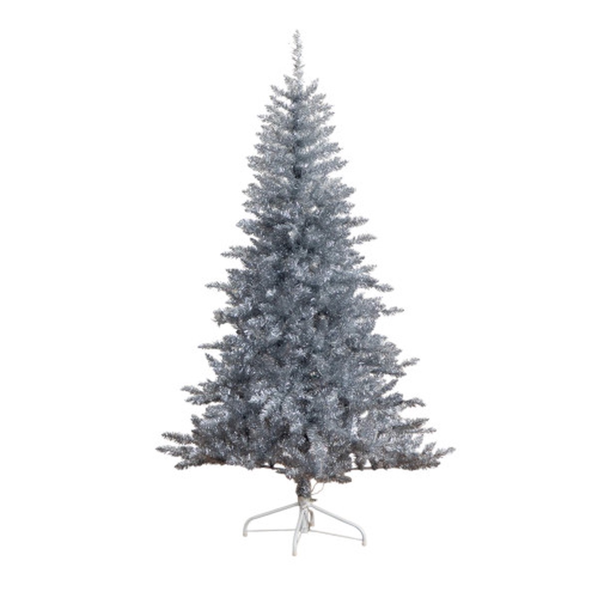 Pre-Lit Tinsel Artificial Christmas Tree – 6′ – Cool White LED Lights