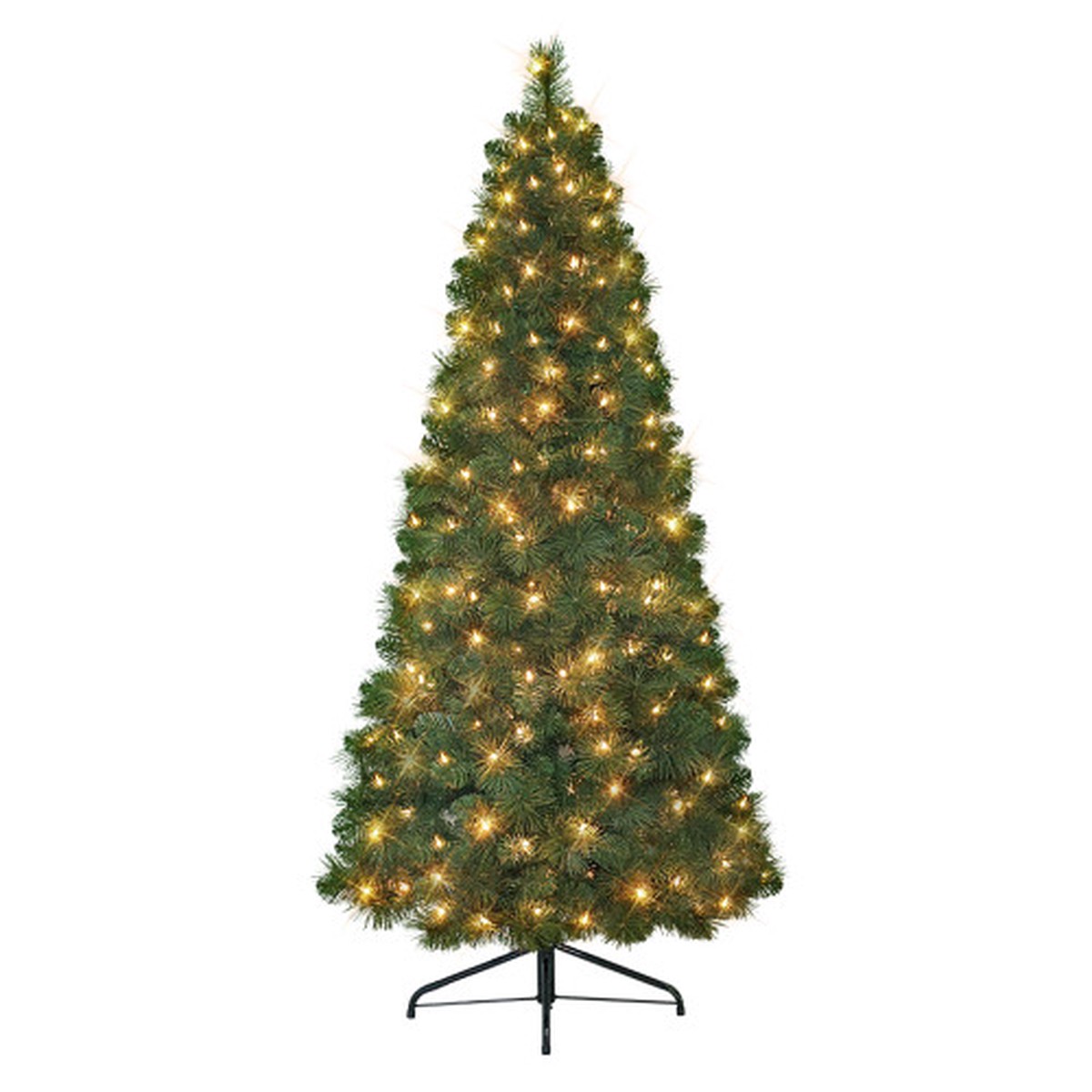 Slim Artificial Half Wall Christmas Tree – 6.5 – Clear Lights