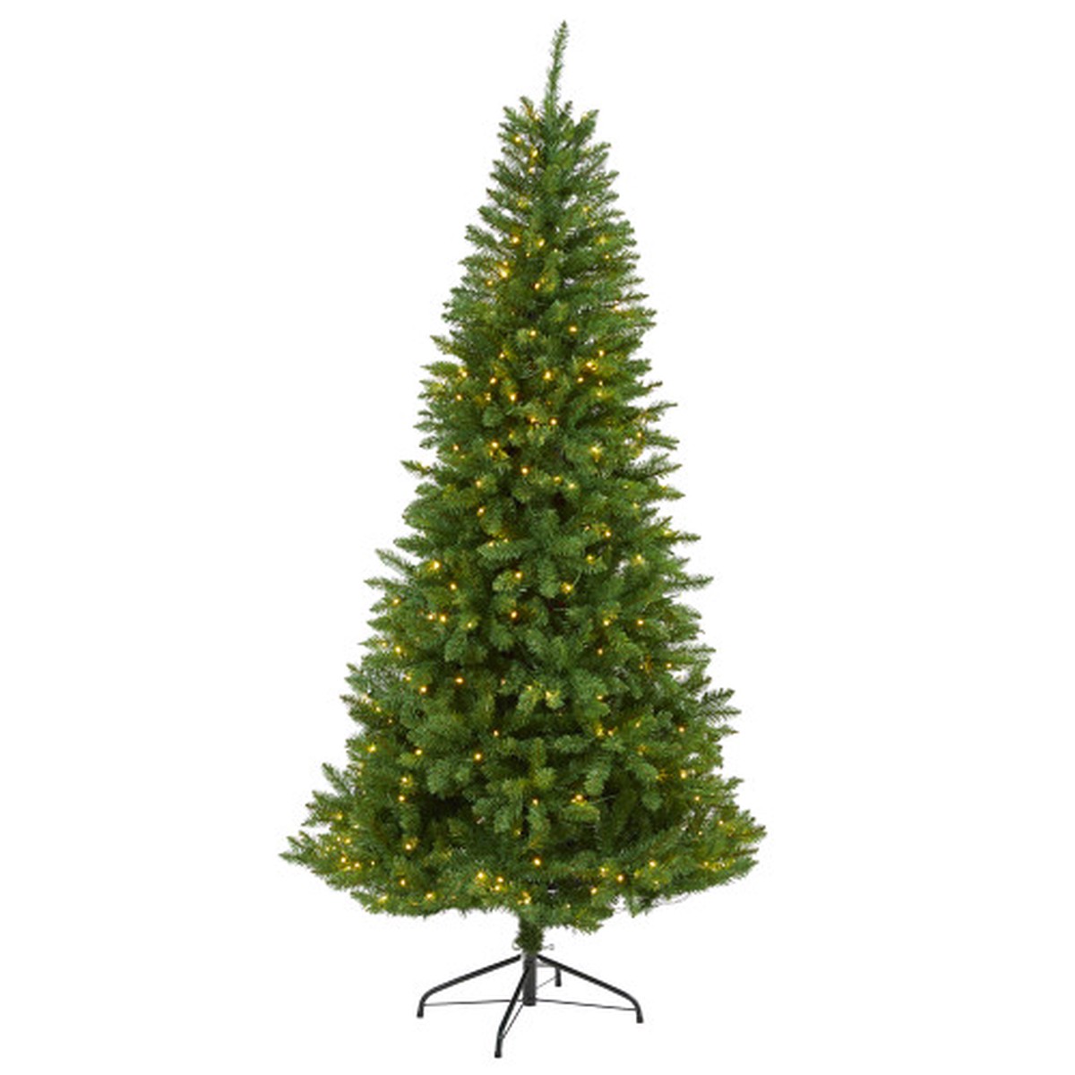 6.5 Pre-Lit Green Valley Fir Artificial Christmas Tree, Warm Clear LED Lights