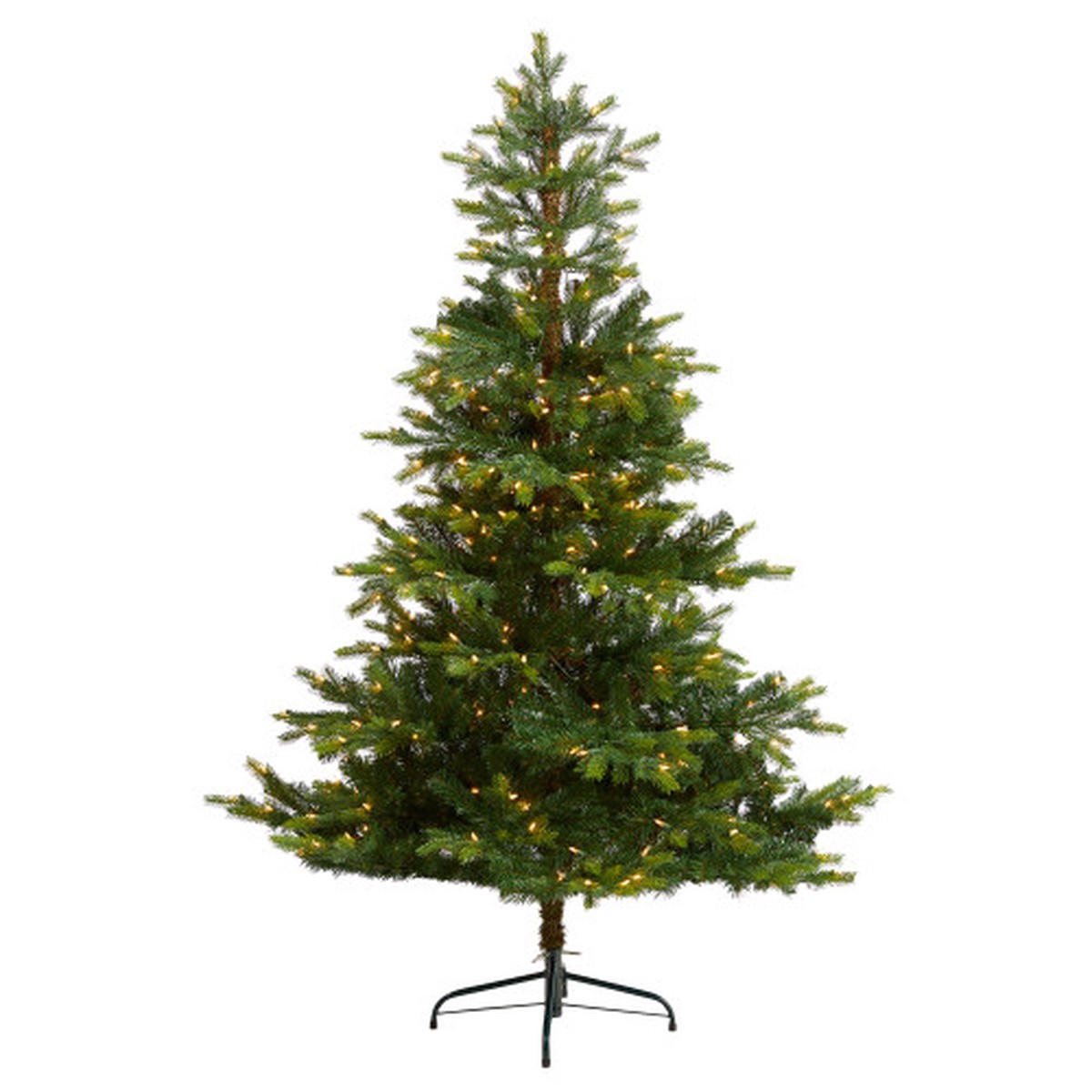6 Pre-Lit North Carolina Spruce Artificial Christmas Tree, Clear Lights