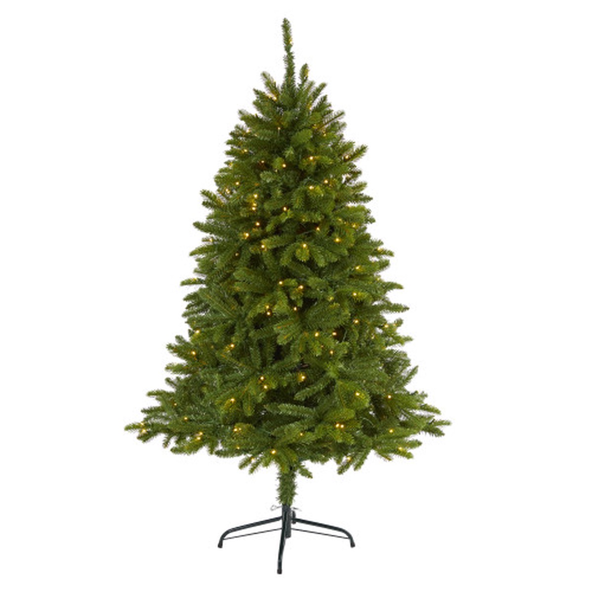 8′ Pre-Lit Wellington Spruce Artificial Christmas Tree, Clear LED Lights