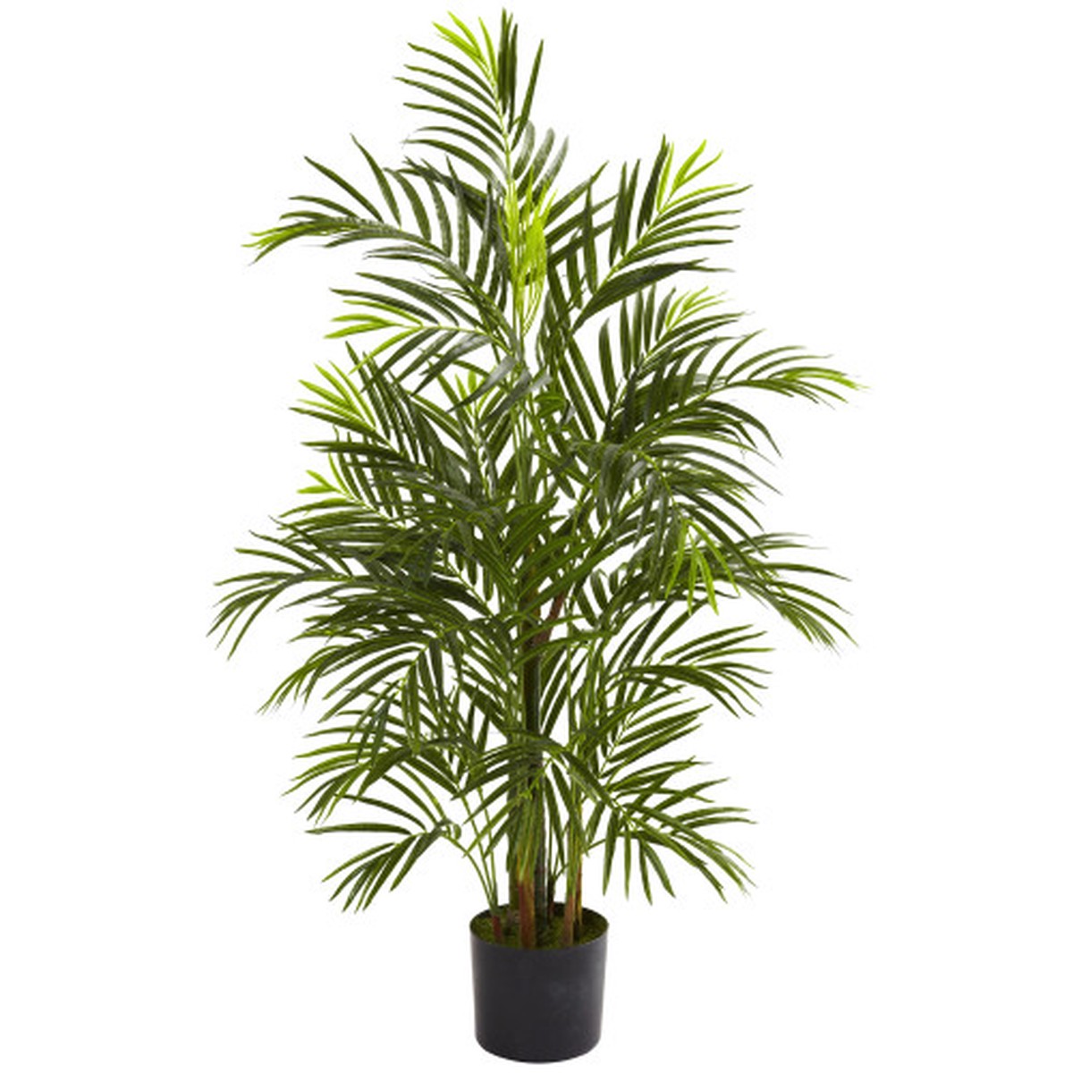 3.5′ Artificial Outdoor Areca Palm Tree with Black Pot