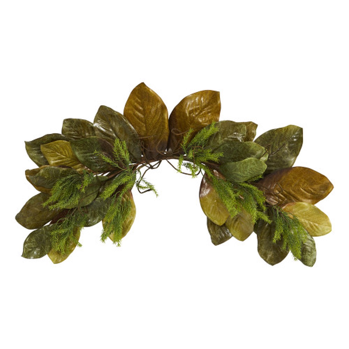 35 Fall Magnolia Leaf Artificial Swag, Unlit