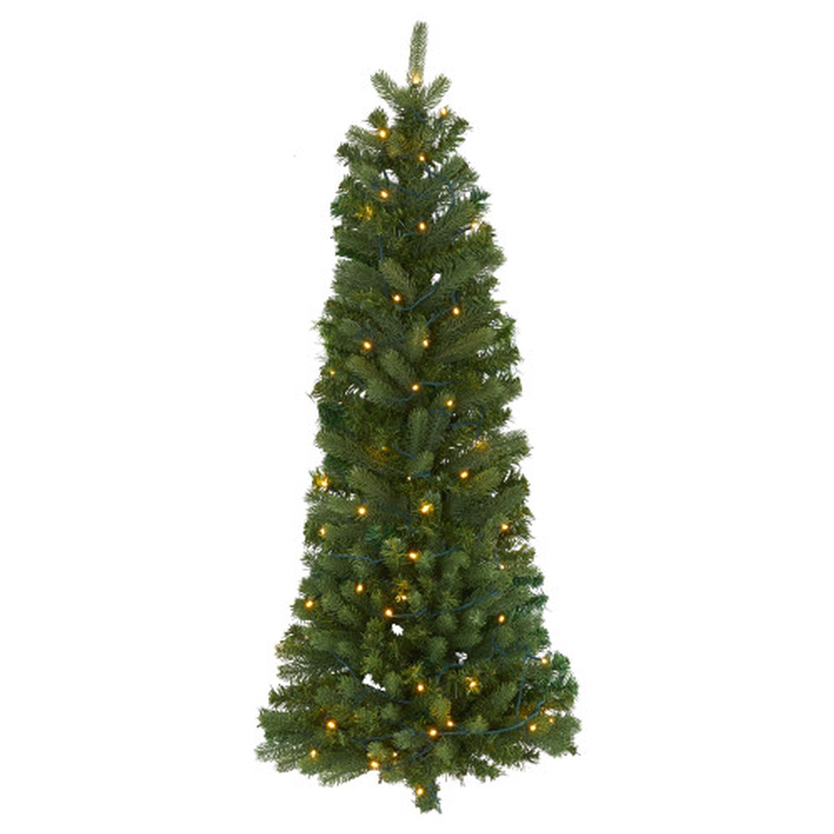 4′ Pre-Lit Pine Artificial Christmas Wall Tree, Clear LED Lights