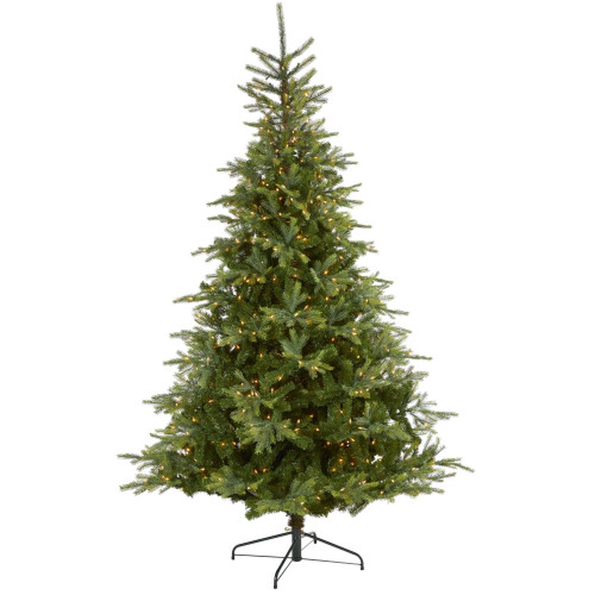 8 Pre-Lit North Carolina Spruce Artificial Christmas Tree, Clear LED Lights