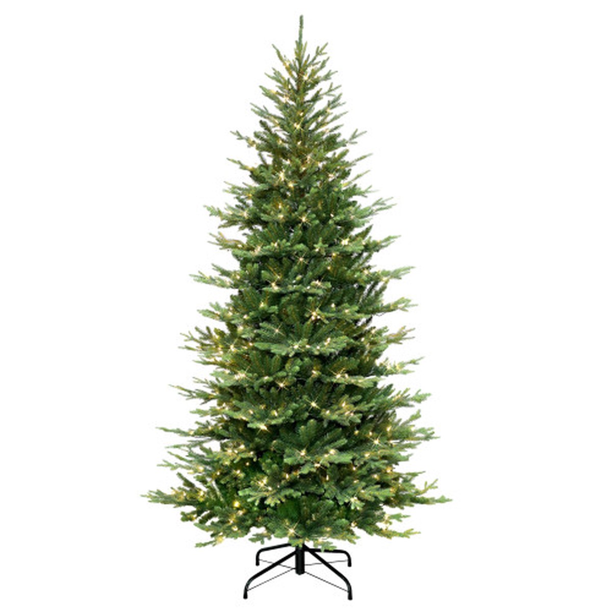 Pre-lit Medium Balsam Fir Artificial Christmas Tree – 6.5 – Clear Lights