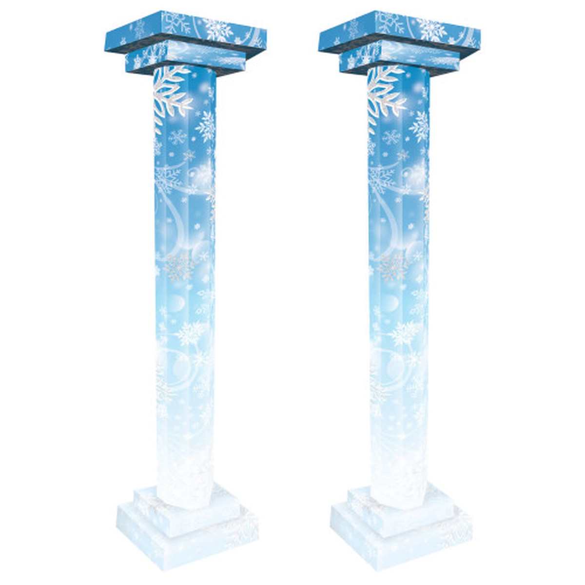 Winter Wonderland 3D Tall Column Props – 5.75′ – Set of 2
