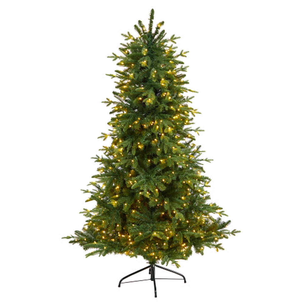 6′ Pre-Lit Montreal Spruce Artificial Christmas Tree, Warm White LED Lights