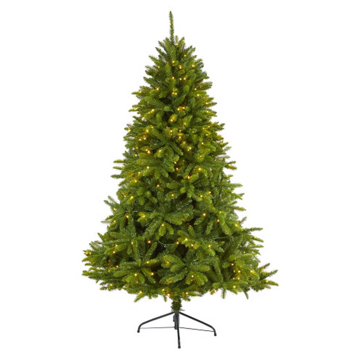 6 Pre-Lit Sierra Spruce Artificial Christmas Tree, Clear LED Lights