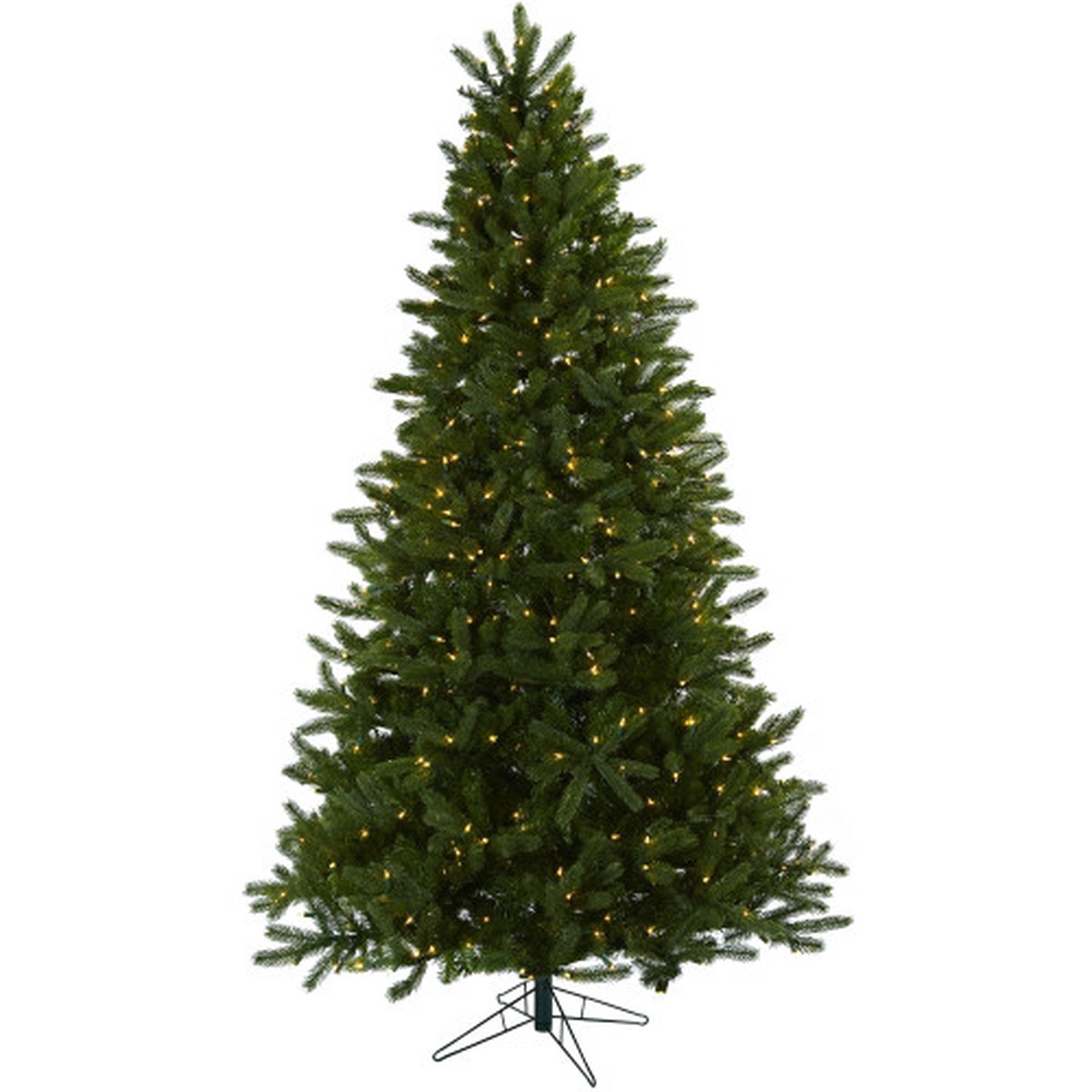 7.5′ Pre-Lit Rembrandt Artificial Christmas Tree, Clear Incandescent Lights