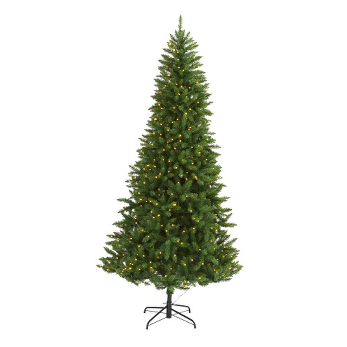 7.5′ Pre-Lit Valley Fir Artificial Christmas Tree, Clear LED Lights