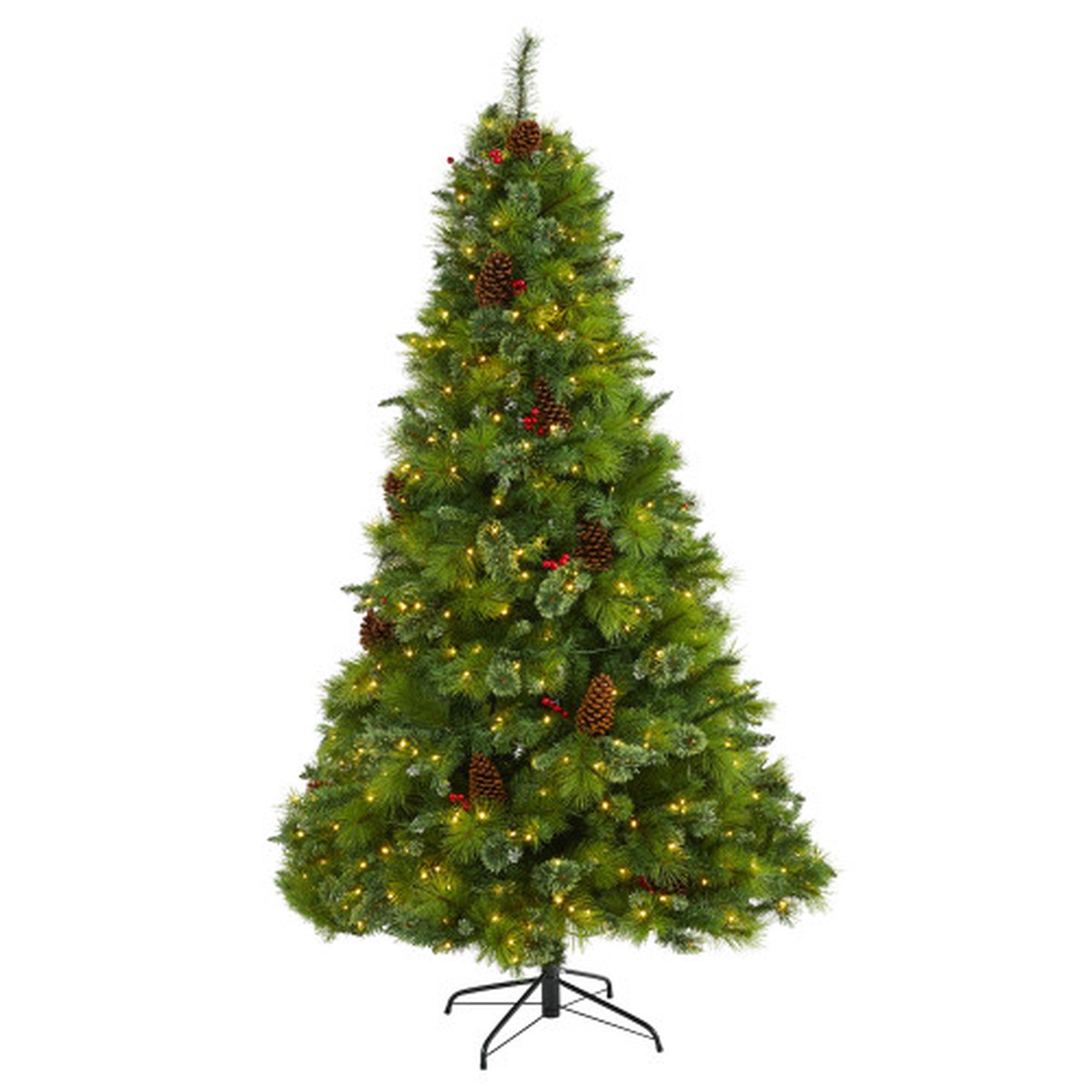 7′ Pre-Lit Montana Mixed Pine Artificial Christmas Tree, Clear LED Lights