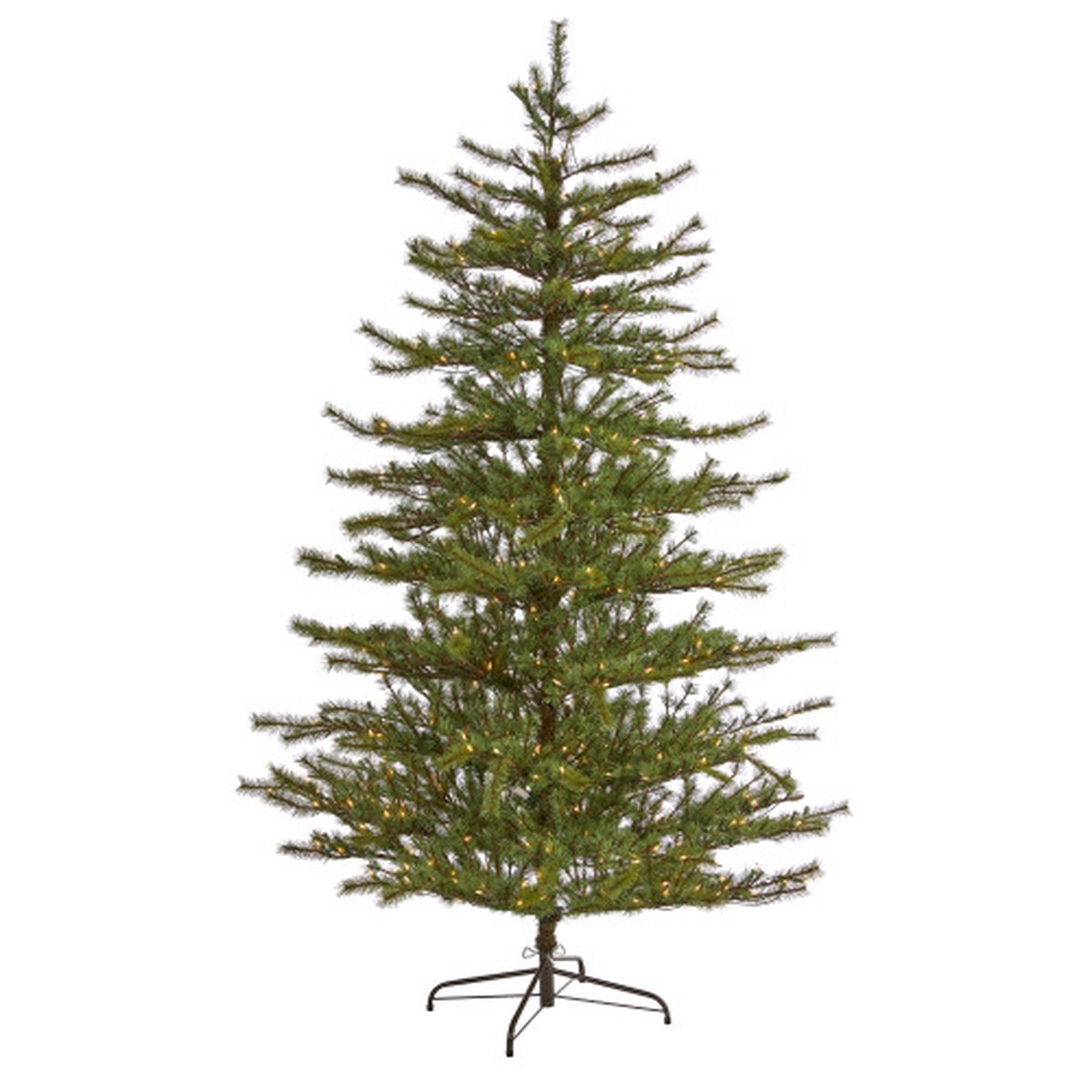 7 Pre-Lit Vancouver Mountain Pine Artificial Christmas Tree, Clear LED Lights