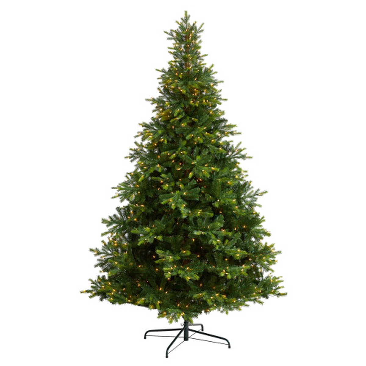9′ Pre-Lit North Carolina Spruce Artificial Christmas Tree, Clear Lights
