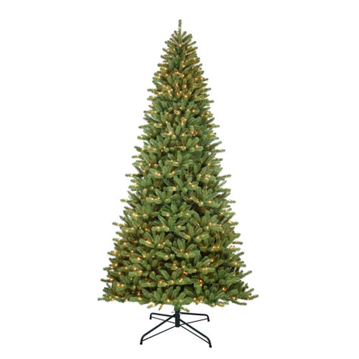 Pre-lit Artificial Berkshire Fir Medium Christmas Tree - 12 - Clear Lights